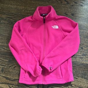 North Face zip up girls fleece
